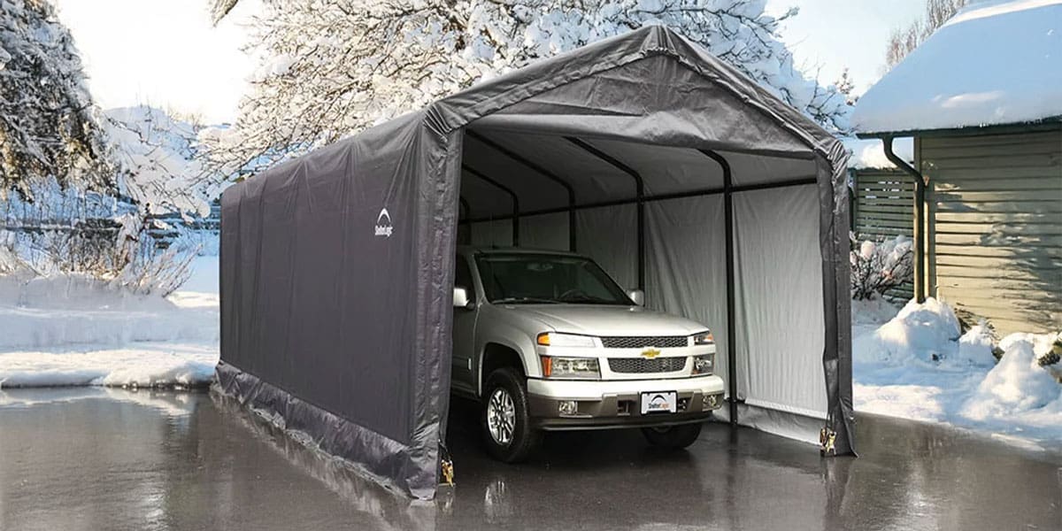 ShelterLogic Portable Garage or Movable RV Camper Storage Shelter
